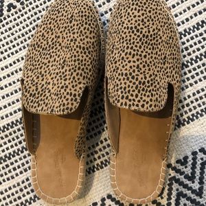 Women’s Clara leopard espadrille flat mule